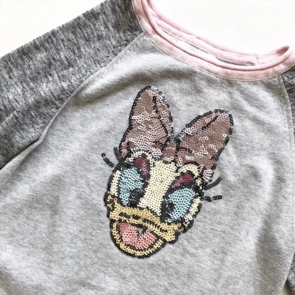 Gapkids sequin daisy knit sweater EUC  XS(4-5T)